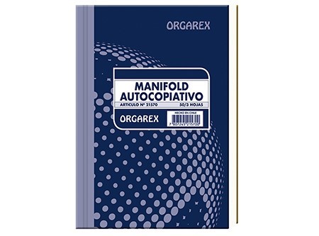  LIBRETA MANIFOLD TRIPLICADO AUTOCOP ORGAREX 50 HJ 