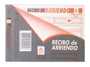  FORMULARIO RECIBO DE ARRIENDO BUHO CARBONLESS 2201 