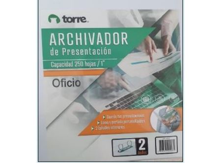  ARCHIVADOR OFICIO C/PRES BLANCO 2 AROS 1.5 TORRE 