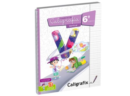  CUADERNO CALIGRAFIA VERT/6  BASICO CALIGRAFIX 