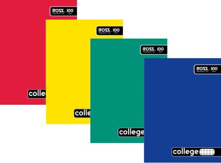  CUADERNO COLLEGE 100 HJ M7 LISO ROSS 