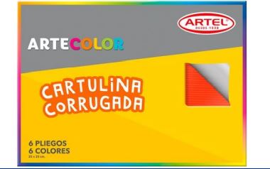 CARPETA ESCOLAR C.CORRUGADO 6 COL. ARTEL 