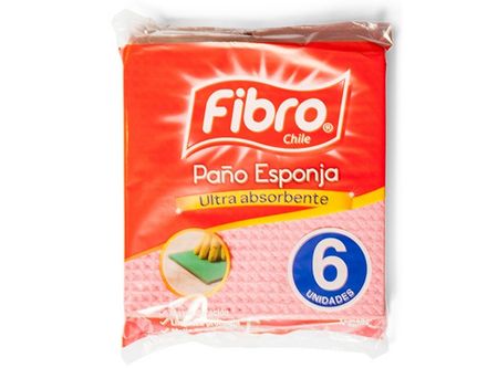  PANO ABSORB/ESPONJA X 6 FIBRO 18X20 LLEV6 PAG4 