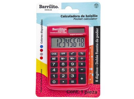  CALCULADORA BASICA BOLS. BARRILITO 8DIG 8045CBB 
