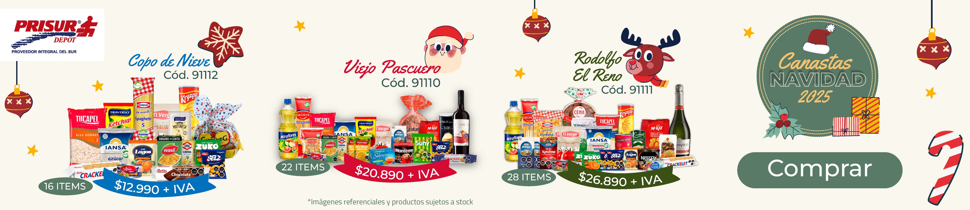 VITRINA CANASTAS NAVIDAD