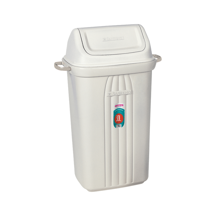Basurero Sanremo con Tapa Vaivén Rectangular 30 L